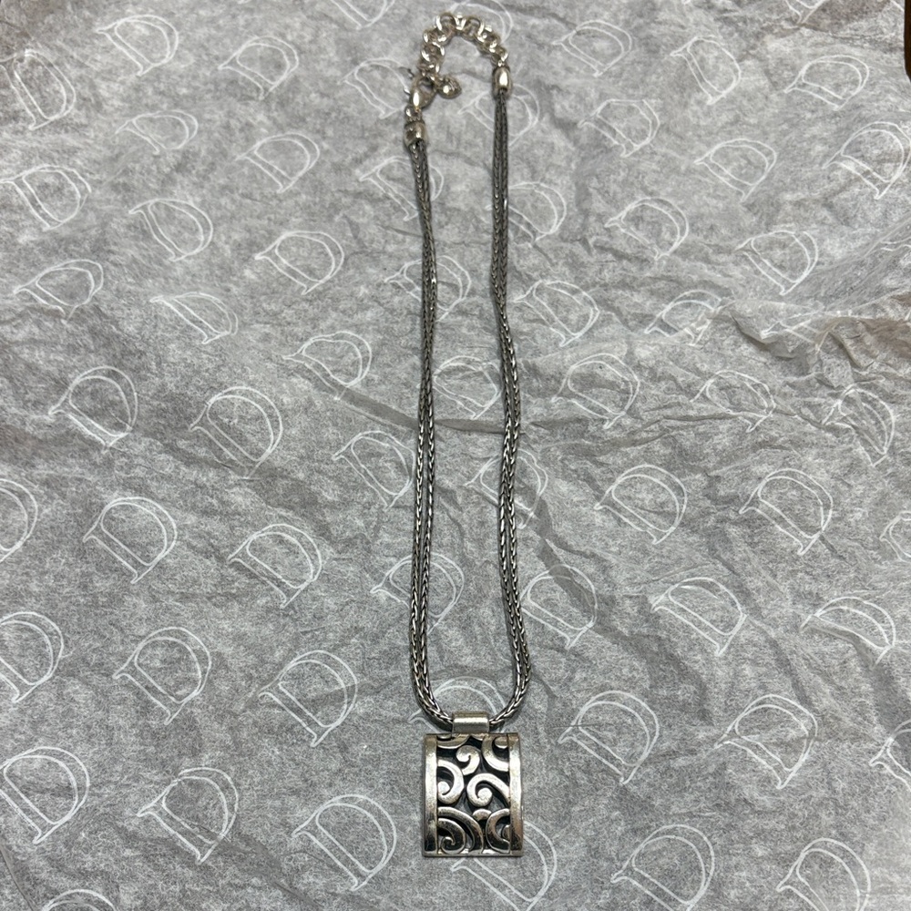 Brighton Silver Swirl Pendant Necklace